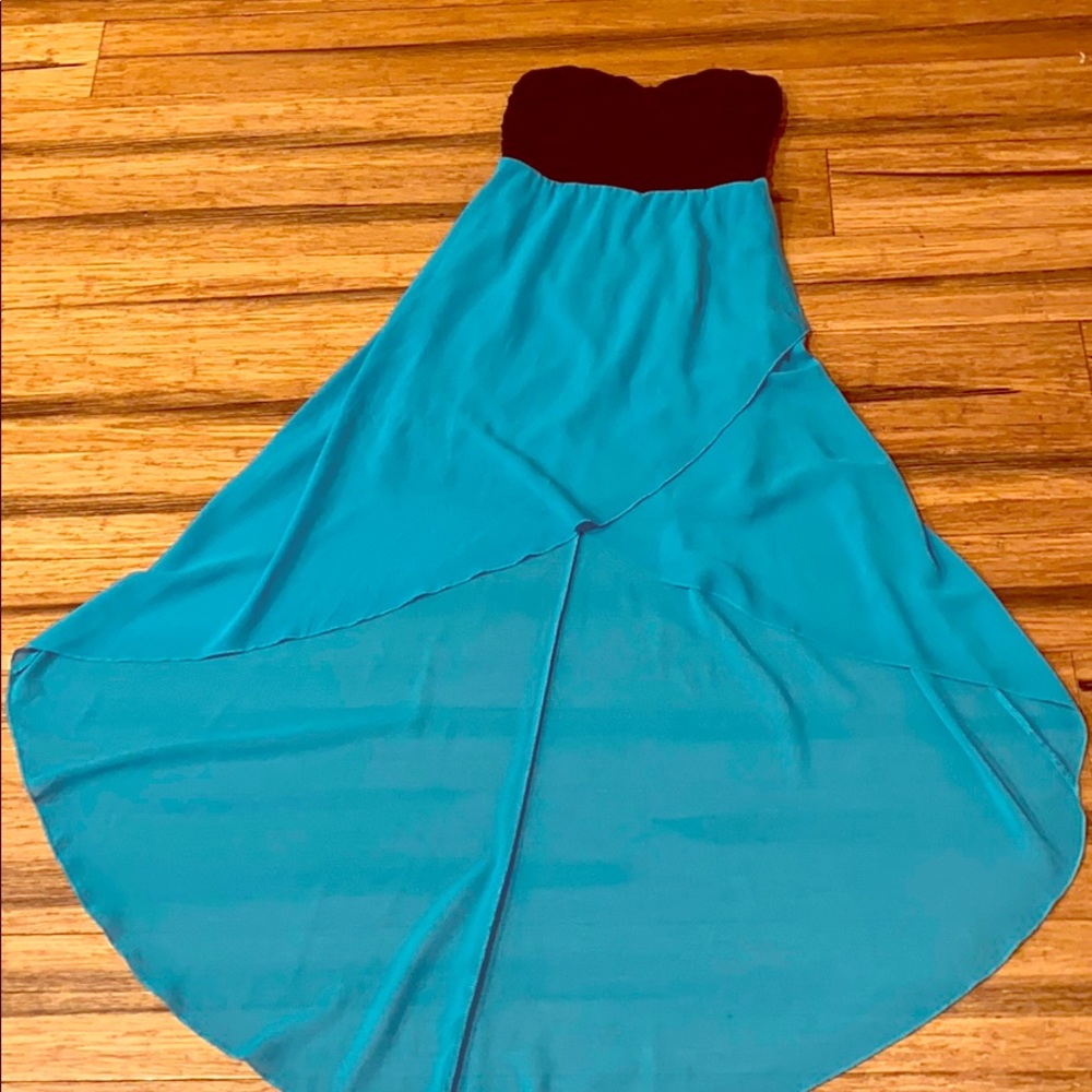 Teal and black casting dress size small